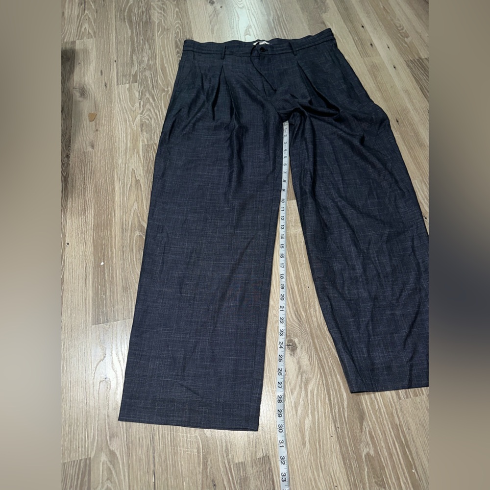 The Row Dark‎ Chambray Wide Leg Trouser Medium - Picture 5 of 11
